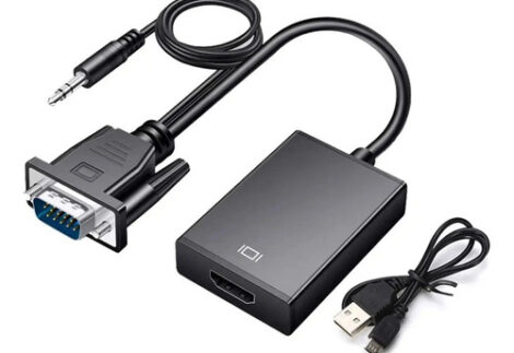 Adaptador Vga A Hdmi Con Alimentación Usb Full Hd 1080